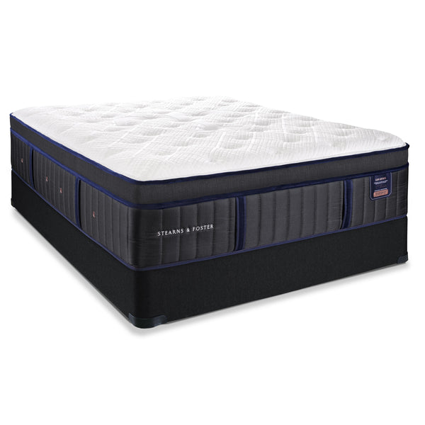  Stearns & Foster Chateau Orleans Cushion Firm Euro Top Mattress Set 9" Foundation (Queen) IMAGE 1