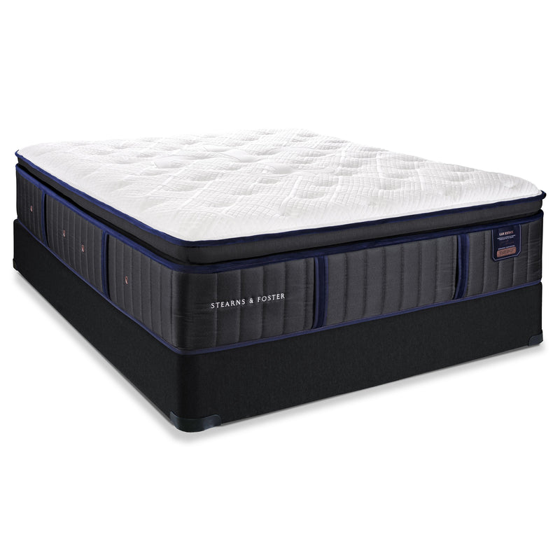  Stearns & Foster Wynn Manor Luxury Plush Pillow Top Mattress Set - 5" Black Box (Queen) IMAGE 1