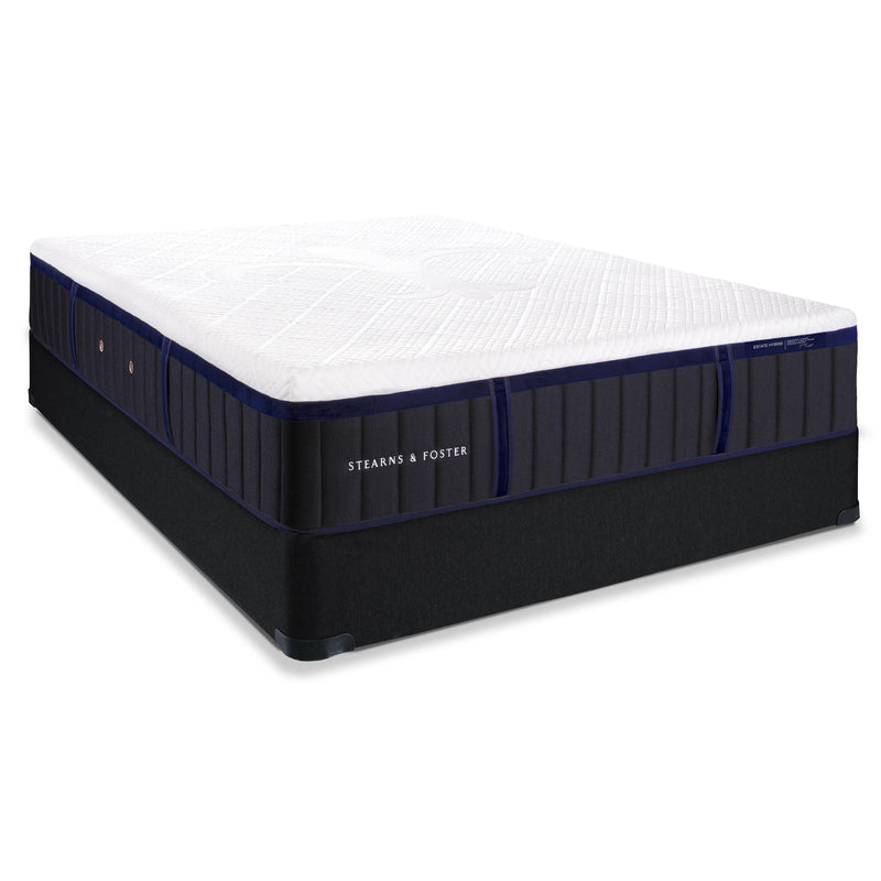  Stearns & Foster Blisswood Luxury Firm Mattress Set - 9" Black Box (Queen) IMAGE 1