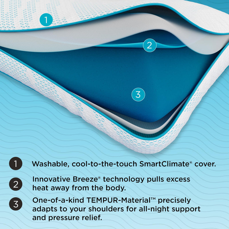  Tempur-Pedic Tempur-Pedic Breeze ProHi 2.0 Pillow (King) IMAGE 5