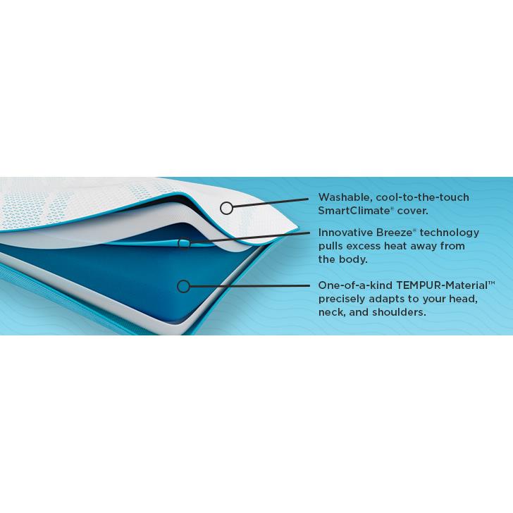  Tempur-Pedic Tempur-Pedic Breeze ProLo 2.0 Pillow (Queen) IMAGE 11