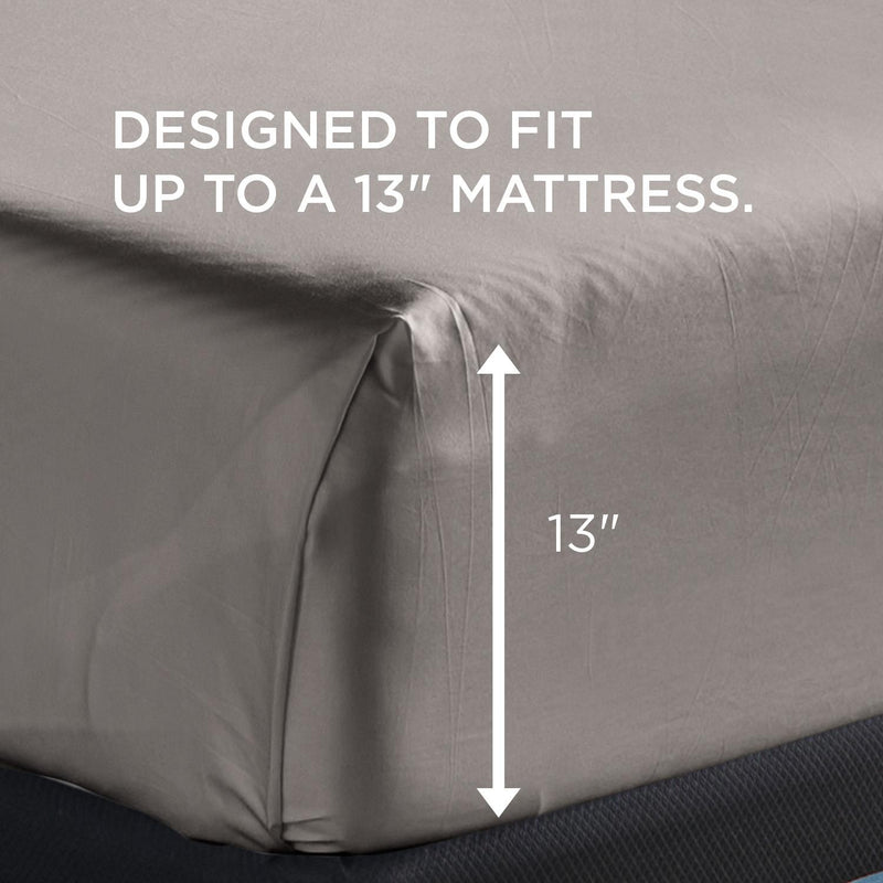  Tempur-Pedic TEMPUR-Adapt Luxe Egyptian Cotton Sheets - Graphite (Twin) IMAGE 13