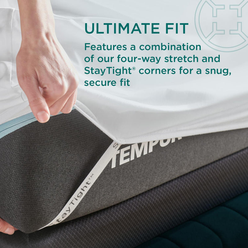 Tempur-Pedic TEMPUR-Adapt Luxe Egyptian Cotton Sheets - White (Full) IMAGE 8