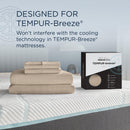  Tempur-Pedic TEMPUR breeze cooling Sheet Set Sandstone (Twin XL) IMAGE 8