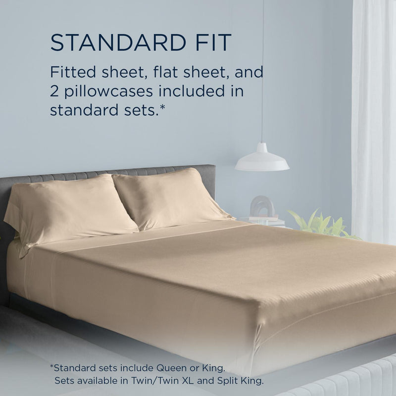  Tempur-Pedic TEMPUR breeze cooling Sheet Set Sandstone (California King ) IMAGE 12