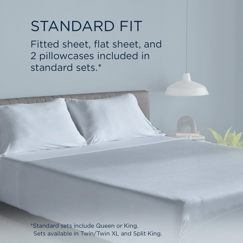  Tempur-Pedic TEMPUR breeze cooling Sheet Set Sleepy Blue (Split California King) IMAGE 12