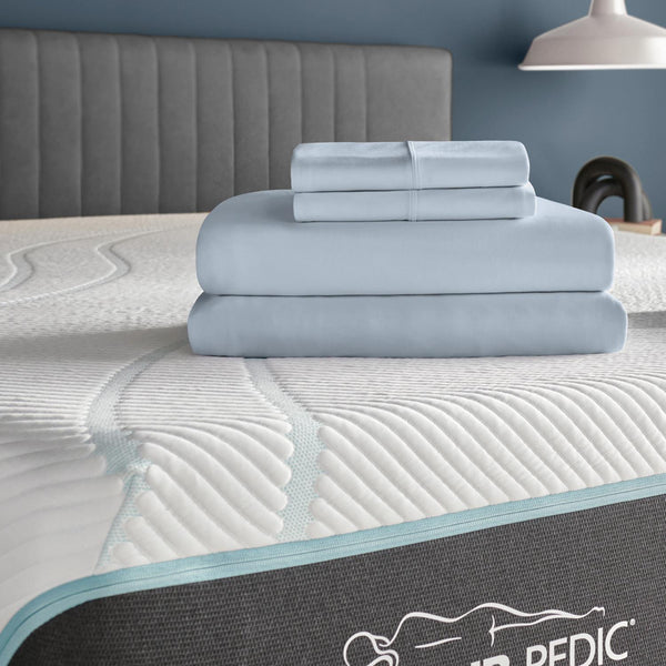  Tempur-Pedic TEMPUR breeze cooling Sheet Set Sleepy Blue (Split California King) IMAGE 1