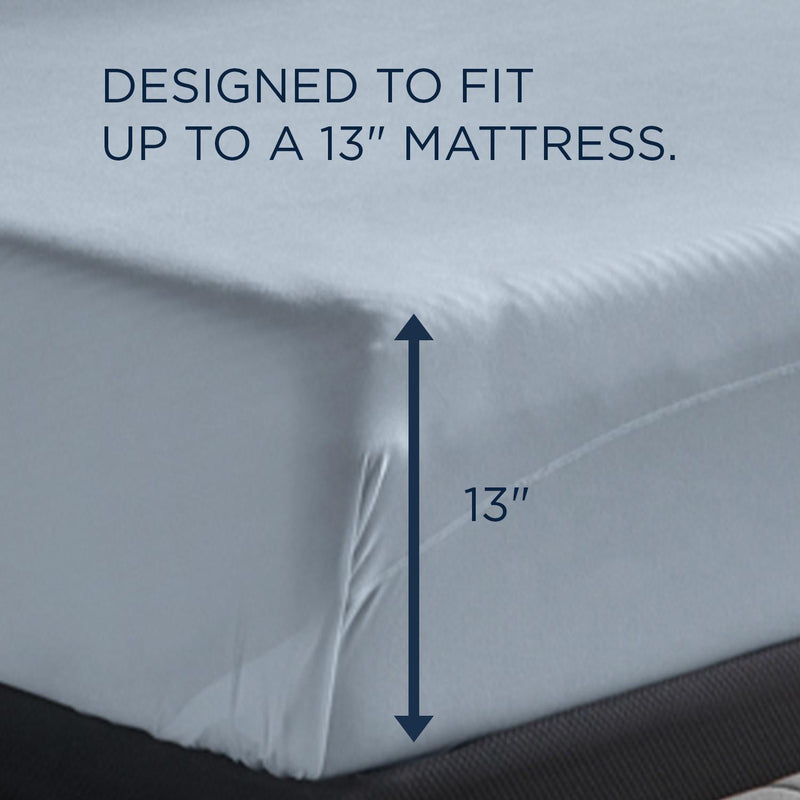  Tempur-Pedic TEMPUR breeze cooling Sheet Set Sleepy Blue (Split California King) IMAGE 4