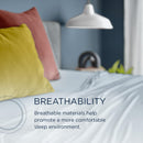  Tempur-Pedic TEMPUR breeze cooling Sheet Set Sleepy Blue (Split California King) IMAGE 6