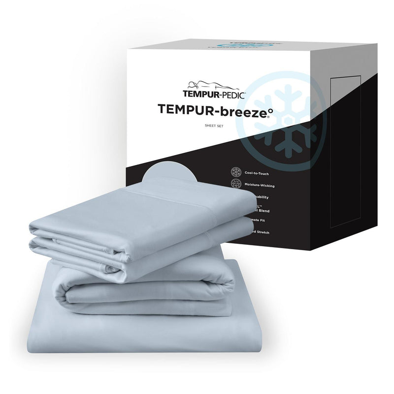  Tempur-Pedic TEMPUR breeze cooling Sheet Set Sleepy Blue (Twin XL) IMAGE 11