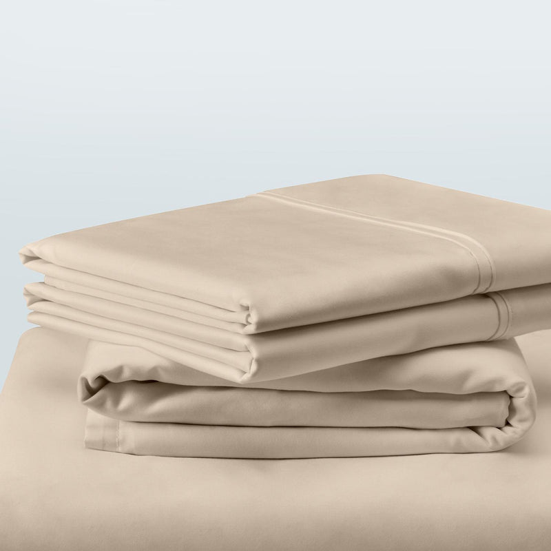  Tempur-Pedic TEMPUR Classic Cotton Sheet Set Sandstone (Twin) IMAGE 10