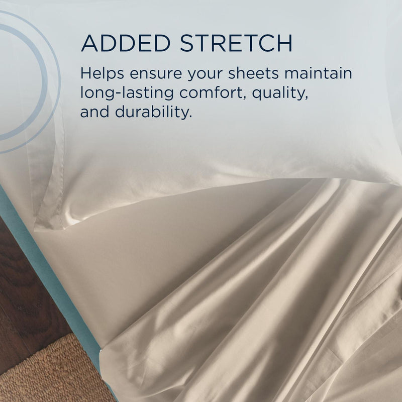  Tempur-Pedic TEMPUR Classic Cotton Sheet Set Sandstone (Twin) IMAGE 7