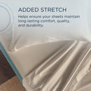  Tempur-Pedic TEMPUR Classic Cotton Sheet Set Sandstone (Full) IMAGE 7
