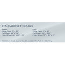  Tempur-Pedic TEMPUR Classic Cotton Sheet Set Sleepy Blue (Queen) IMAGE 19