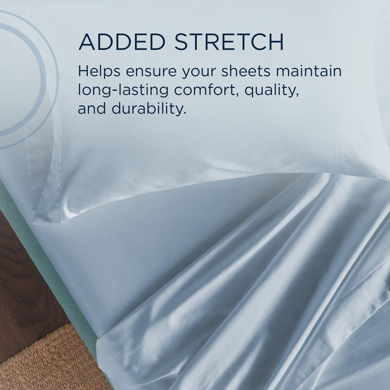  Tempur-Pedic TEMPUR Classic Cotton Sheet Set Sleepy Blue (Twin) IMAGE 7