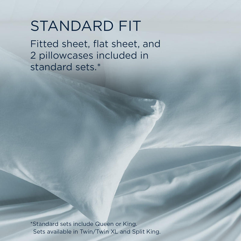  Tempur-Pedic TEMPUR Classic Cotton Sheet Set Sleepy Blue (Twin XL) IMAGE 11