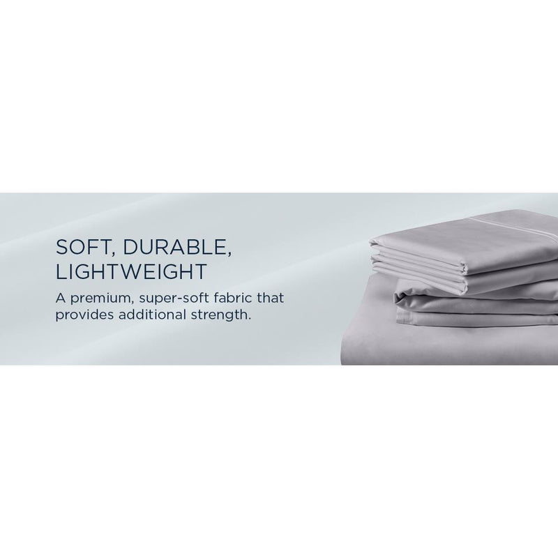  Tempur-Pedic TEMPUR Classic Cotton Sheet Set Sleepy Silver Mist (Split California King) IMAGE 16