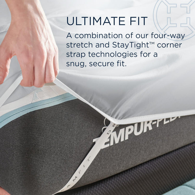  Tempur-Pedic TEMPUR Classic Cotton Sheet Set Sleepy Silver Mist (Full) IMAGE 9