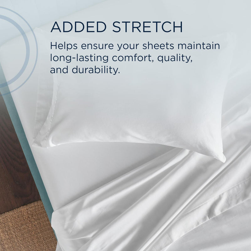  Tempur-Pedic TEMPUR Classic Cotton Sheet Set White (Full) IMAGE 7