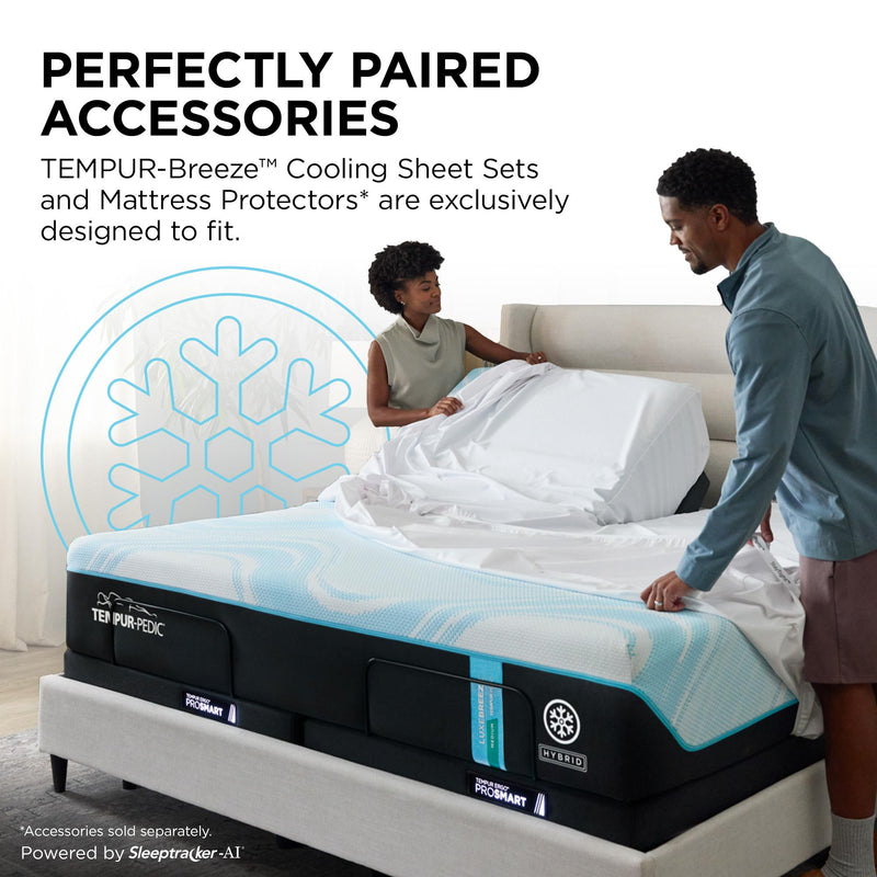  Tempur-Pedic Tempur-LuxeBreeze® Medium Hybrid Mattress (Split Head King) IMAGE 12