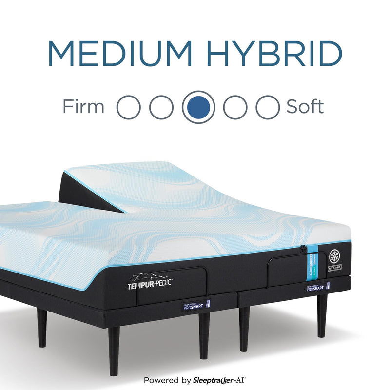  Tempur-Pedic Tempur-LuxeBreeze® Medium Hybrid Mattress (Split Head King) IMAGE 3