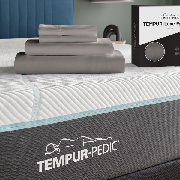  Tempur-Pedic TEMPUR Luxe Egyptian Cotton Pillowcase Set  Cool Gray (King) IMAGE 1