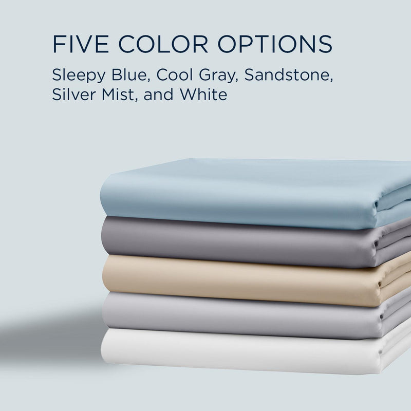  Tempur-Pedic TEMPUR Luxe Egyptian Cotton Pillowcase Set  Cool Gray (King) IMAGE 6