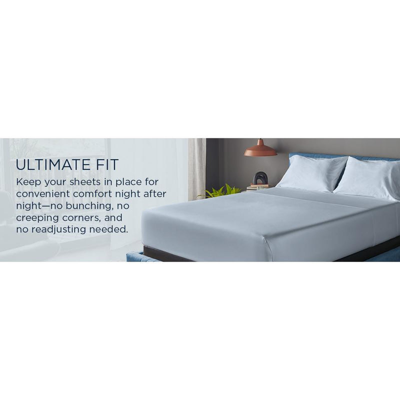  Tempur-Pedic TEMPUR Luxe Egyptian Cotton Pillowcase Set  Cool Gray (Queen) IMAGE 17