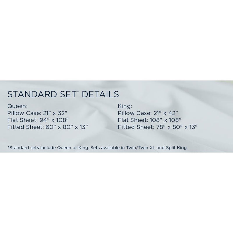  Tempur-Pedic TEMPUR Luxe Egyptian Cotton Pillowcase Set  Cool Gray (Queen) IMAGE 19