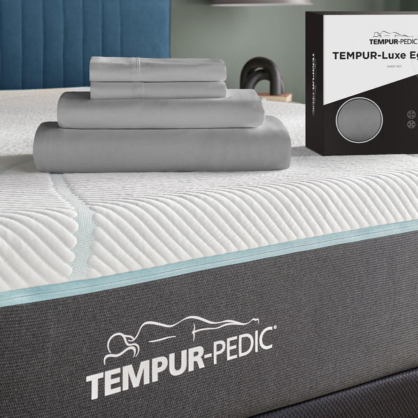  Tempur-Pedic TEMPUR Luxe Egyptian Cotton Pillowcase Set  Silver Mist (Queen) IMAGE 1