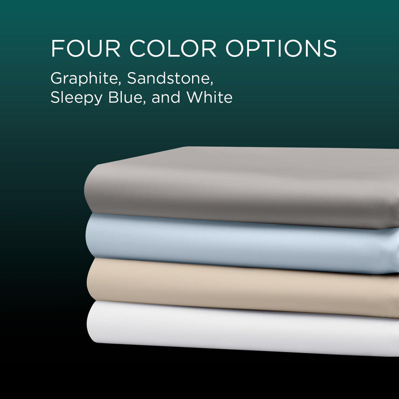  Tempur-Pedic TEMPUR Luxe Egyptian Cotton Pillowcase Set  Sleepy Blue (King) IMAGE 15