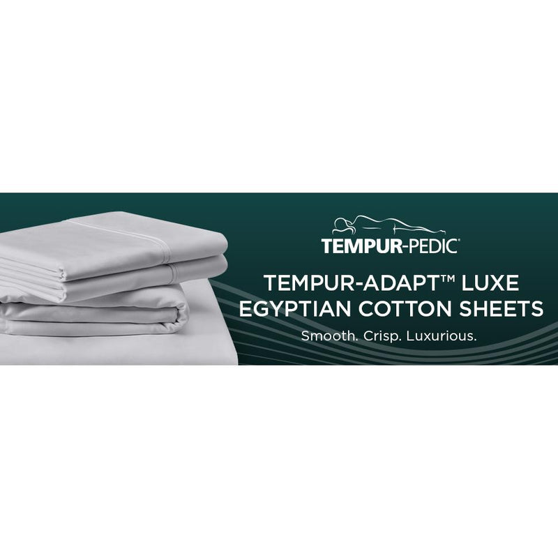  Tempur-Pedic TEMPUR Luxe Egyptian Cotton Pillowcase Set  Sleepy Blue (King) IMAGE 2