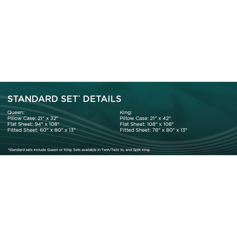  Tempur-Pedic TEMPUR Luxe Egyptian Cotton Pillowcase Set  Sleepy Blue (King) IMAGE 6