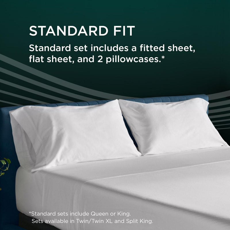  Tempur-Pedic TEMPUR Luxe Egyptian Cotton Pillowcase Set  White (King) IMAGE 10