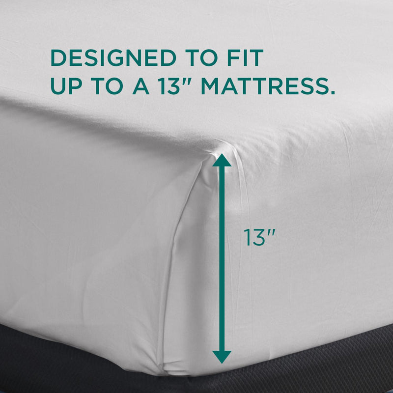  Tempur-Pedic TEMPUR Luxe Egyptian Cotton Pillowcase Set  White (King) IMAGE 3