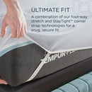  Tempur-Pedic TEMPUR Luxe Egyptian Cotton Sheet Set Cool Gray (Twin) IMAGE 9