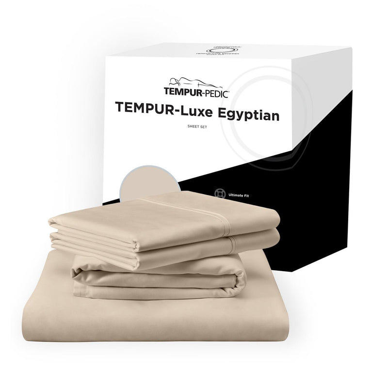  Tempur-Pedic TEMPUR Luxe Egyptian Cotton Sheet Set Sandstone (King) IMAGE 10