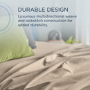  Tempur-Pedic TEMPUR Luxe Egyptian Cotton Sheet Set Sandstone (King) IMAGE 7
