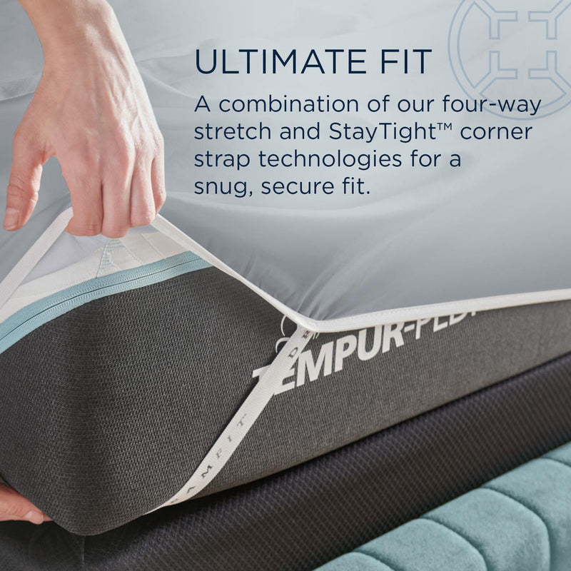  Tempur-Pedic TEMPUR Luxe Egyptian Cotton Sheet Set Silver Mist (Full) IMAGE 9
