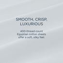  Tempur-Pedic TEMPUR Luxe Egyptian Cotton Sheet Set Silver Mist (Split King) IMAGE 8
