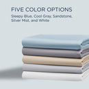  Tempur-Pedic TEMPUR Luxe Egyptian Cotton Sheet Set Silver Mist (Split California King) IMAGE 6
