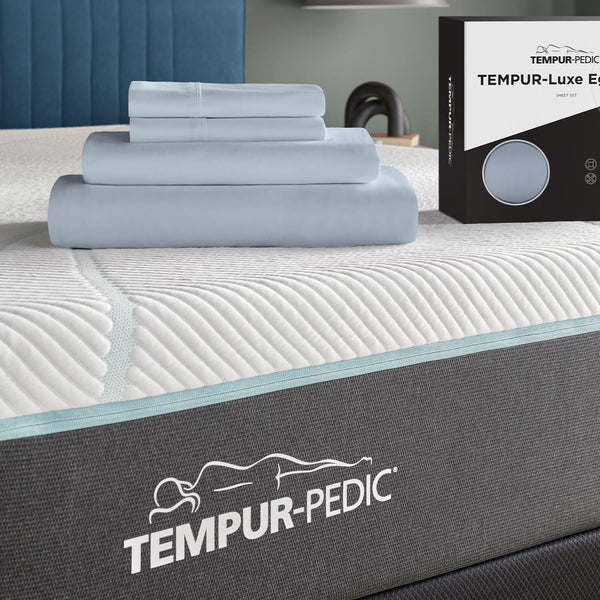  Tempur-Pedic TEMPUR Luxe Egyptian Cotton Sheet Set Sleepy Blue (Twin XL) IMAGE 1