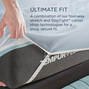  Tempur-Pedic TEMPUR Luxe Egyptian Cotton Sheet Set Sleepy Blue (Split King) IMAGE 9