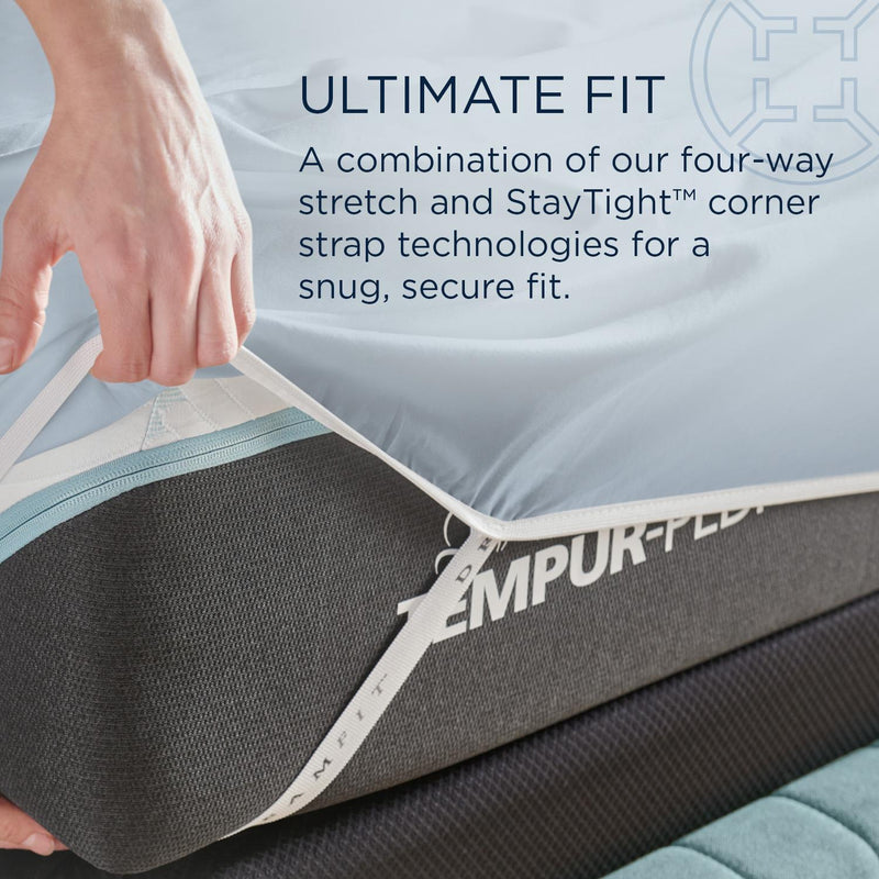  Tempur-Pedic TEMPUR Luxe Egyptian Cotton Sheet Set Sleepy Blue (Full) IMAGE 9