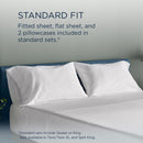  Tempur-Pedic TEMPUR Luxe Egyptian Cotton Sheet Set White (Twin) IMAGE 11