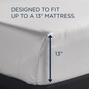  Tempur-Pedic TEMPUR Luxe Egyptian Cotton Sheet Set White (Twin) IMAGE 3