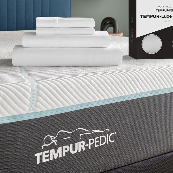  Tempur-Pedic TEMPUR Luxe Egyptian Cotton Sheet Set White (Queen) IMAGE 1