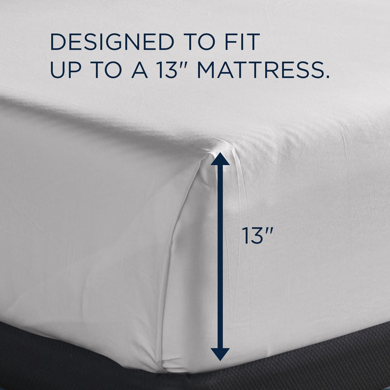  Tempur-Pedic TEMPUR Luxe Egyptian Cotton Sheet Set White (Split California King) IMAGE 3