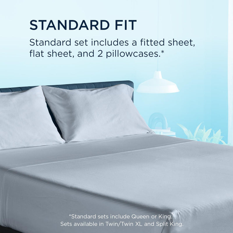  Tempur-Pedic Tempur-Pedic Breeze Pillowcase Set - Sleepy Blue (King) IMAGE 11
