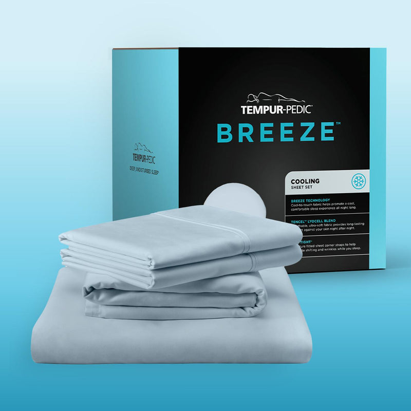  Tempur-Pedic Tempur-Pedic Breeze Pillowcase Set - Sleepy Blue (Queen) IMAGE 10